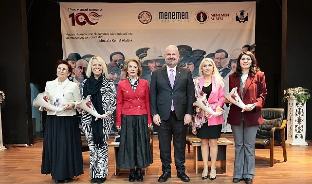 Menemen’de Medeni Kanun’un 100. yılına özel kutlama
