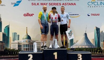 Milli bisikletçilerimizden Astana’da pist bisikleti yarışlarında altın ve gümüş madalya gururu