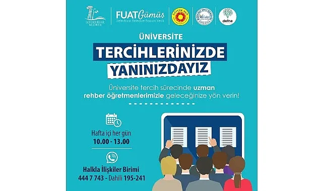 Seferihisar Belediyesi üniversite tercih sürecinde gençlerin yanında