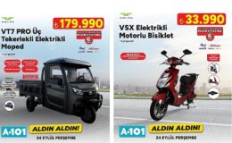A101’de Elektrikli Moped Satışı